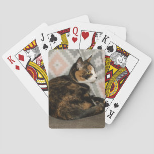 Callie Cat on Sofa Playing Cards