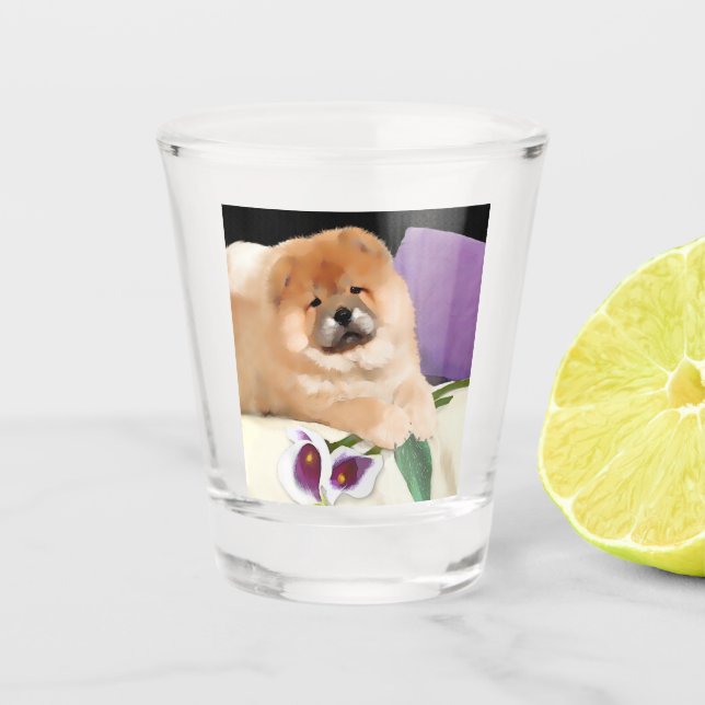 CALLIE Chow shot glass (Front)