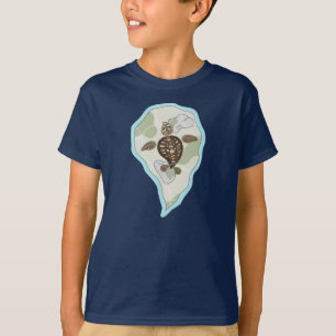Callie the Sea Turtle Kid's and Baby Dark Shirt