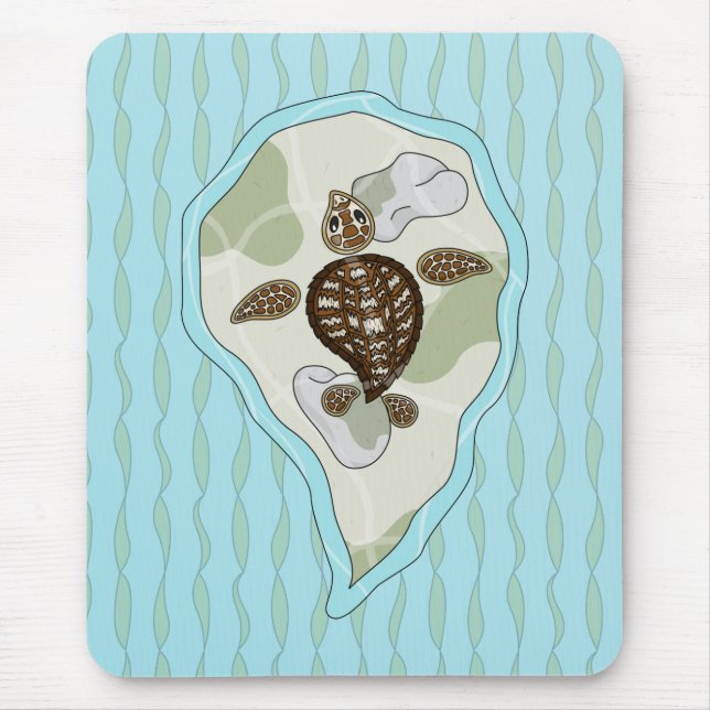 Callie the Sea Turtle Mousepad (Front)