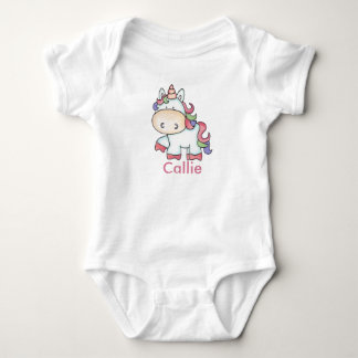 Callie's Personalised Unicorn Gifts Baby Bodysuit