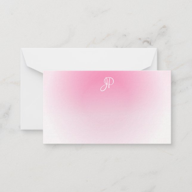 Calligraphed Monogram Elegant Custom Template (Front)