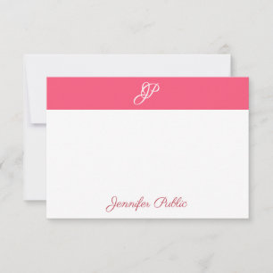 Calligraphed Monogram Name Elegant Colours Templat Card