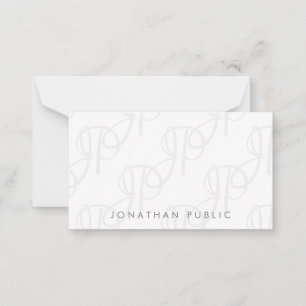 Calligraphed Monogram Simple Template Minimalist