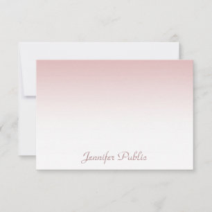 Calligraphed Script Beautiful Rose Gold Template