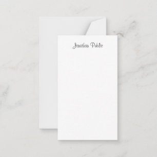 Calligraphed Script Name Template Modern Simple