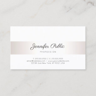 Calligraphed Text Modern Elegant Minimalist Chic Business Card