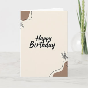 Calligraphic Birthday Card