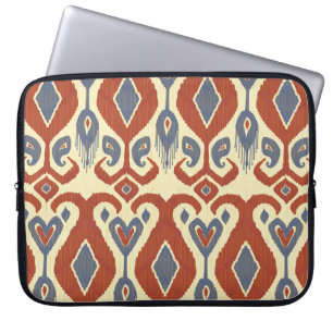 Calligraphic Brush Stroke: Vintage Seamless Laptop Sleeve