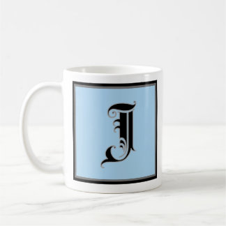 Calligraphic Capital Letter J Coffee Mug