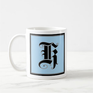 Calligraphic Capital Letter K Coffee Mug