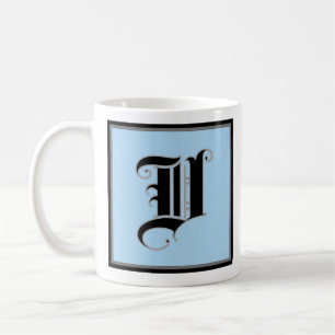 Calligraphic Capital Letter V Coffee Mug
