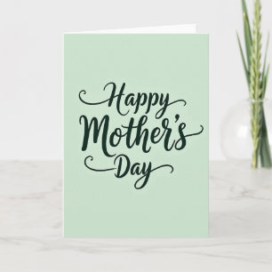 Calligraphic Mothers Day Art Card