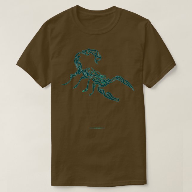 Calligraphic Scorpion T-Shirt (Design Front)