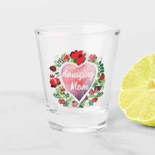 Calligraphic Script Amazing Mum Mother's day Gift Shot Glass