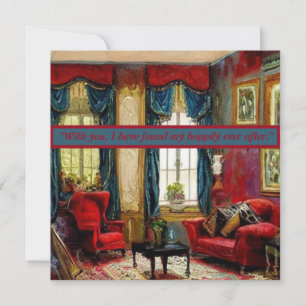 Calligraphic Script: "Elegant Love" Card