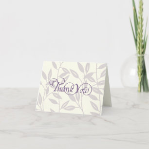 Calligraphic Thank You Note Card