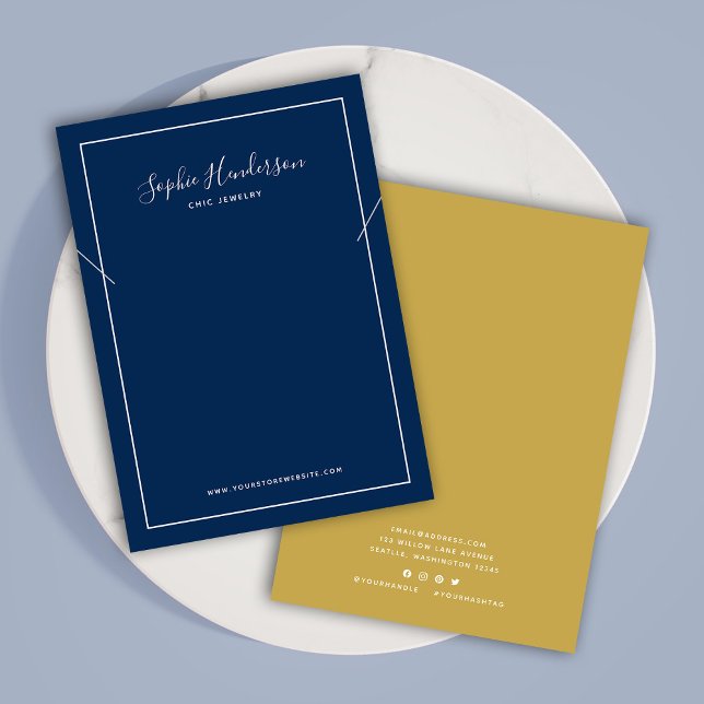 Calligraphy and Custom Color Necklace Display Card (Creator Uploaded)