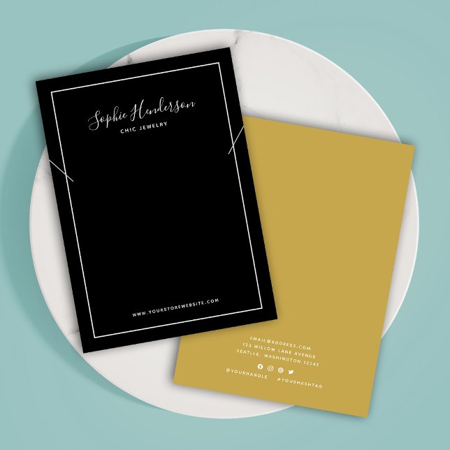 Calligraphy and Custom Colour Necklace Display Car (Creator Uploaded)