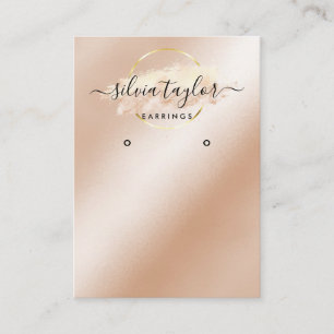 Calligraphy art Earring display card