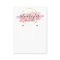 Calligraphy art Earring display card pink