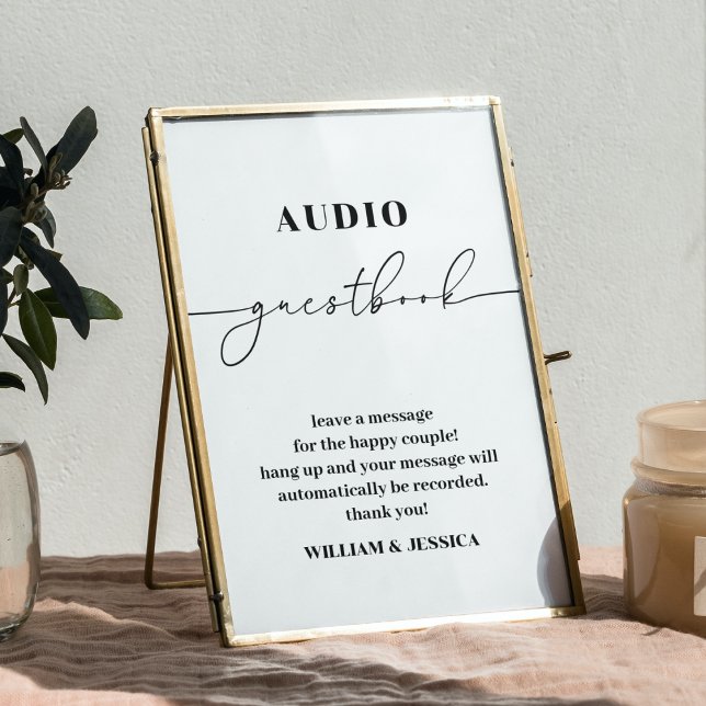 Calligraphy Audio Guestbook| Phone Guest Book Sign (Creator Uploaded)