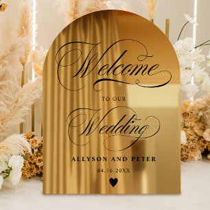 calligraphy black script wedding welcome