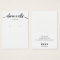 Calligraphy Black White Earring Display Card