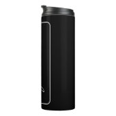 Calligraphy Black White Plain Creative Modern Name Thermal Tumbler 