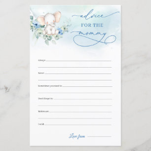 Calligraphy Boy Elephant Advice For The Mummy