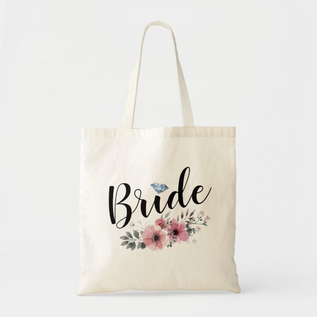 Calligraphy Bride Tote Bag (Front)