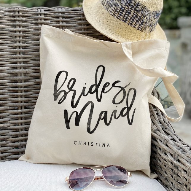 Calligraphy Bridemaid Tote Bag (Creator Uploaded)