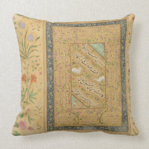Calligraphy by the Iranian master Ali al-Mashhadi Cushion