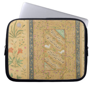 Calligraphy by the Iranian master Ali al-Mashhadi Laptop Sleeve
