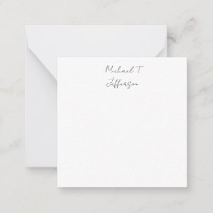 Calligraphy Classical Elegant Plain Simple Card