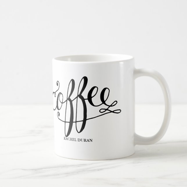 calligraphy coffee coffee mug (Right)