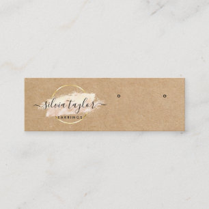 Calligraphy craft paper Earring display card