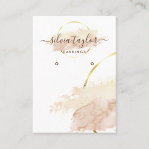 Calligraphy craft paper Earring display card logo