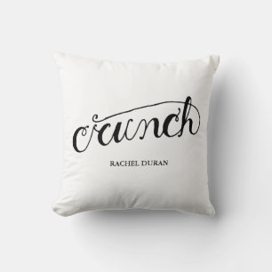 calligraphy crunch pillow