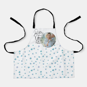 Calligraphy Custom Photo Birthday For  Niece Apron