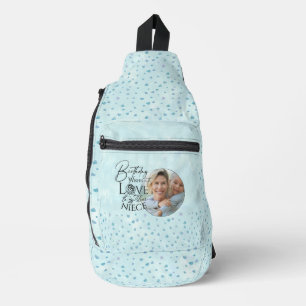 Calligraphy Custom Photo Birthday For  Niece Sling Bag