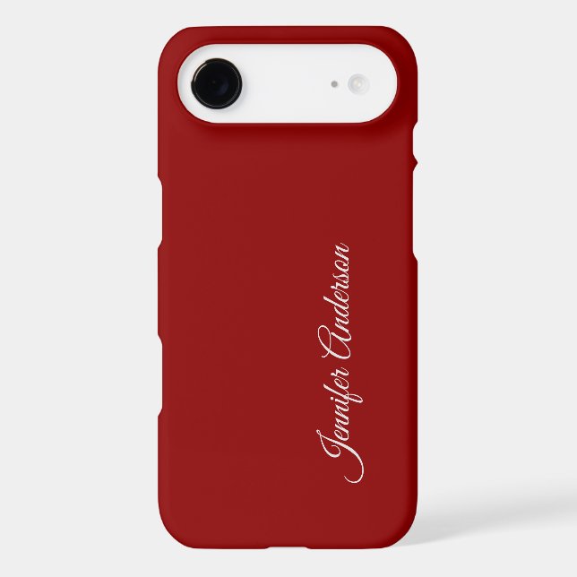 Calligraphy Dark Red Colour Personalised Name (Back)