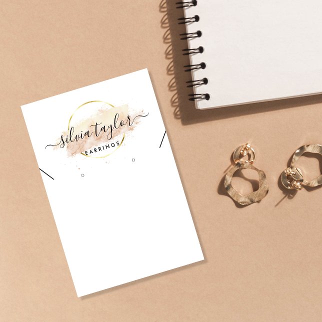 Calligraphy Earring Necklace display card (Creator Uploaded)