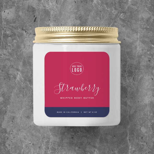 Calligraphy Editable Colours Contrast Product Labe Square Sticker (Creator Uploaded)