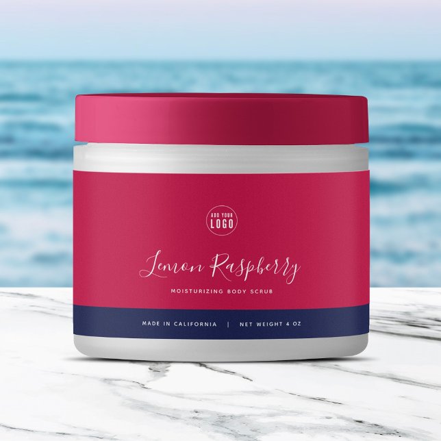 Calligraphy Editable Colours Contrast Product Labe Water Bottle Label (Creator Uploaded)