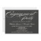 Calligraphy Elegance Grey Engagement Party