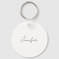 Calligraphy Elegant Black White Plain Simple Name