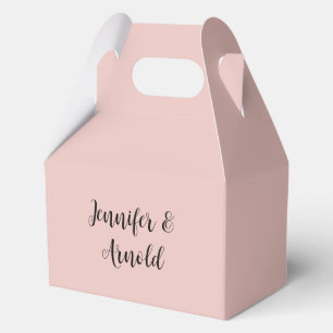 Calligraphy Elegant Cute Plain Favour Box