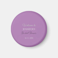 Calligraphy Elegant Lavender Welcome Bridal Shower
