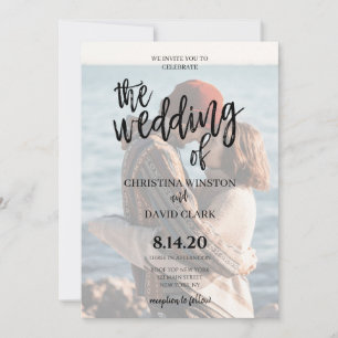 Calligraphy Elegant Photo The Wedding Of Invitation